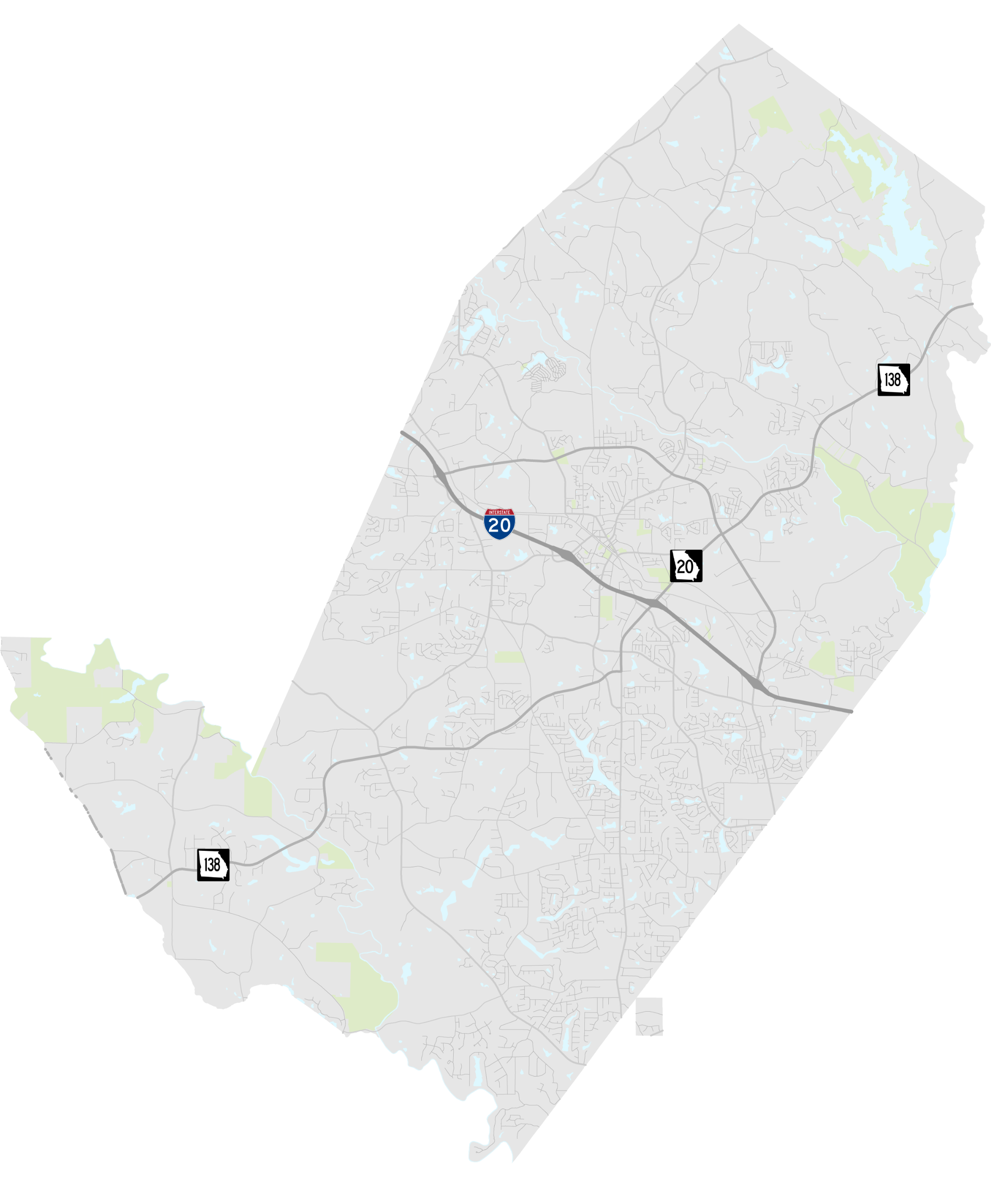 Rockdale County Map