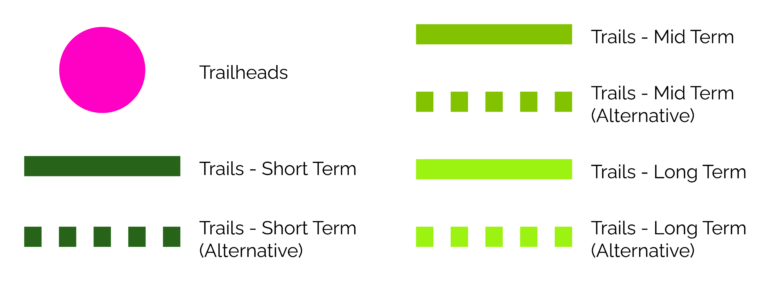 Interactive map legend